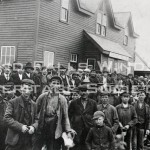 Mill Construction Laborers at Grand Falls Station. 1906