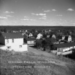 Grand Falls Townsite - Lower section of town taken from top of Bank Road. September 1956
