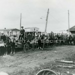 Taxi's at Grand Falls Station 1909